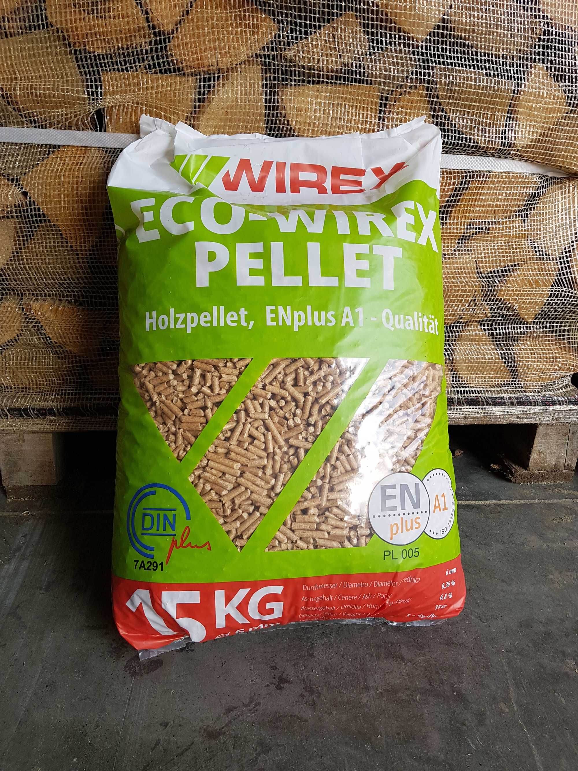 Pellet EN plus A1 oraz Olimp Lava Wirex Feniks Drewnut pelet