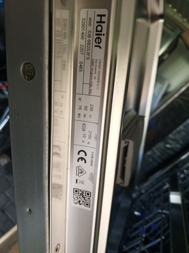 Nowa zmywarka Haier XI 6B0S3FSB 59,7cm