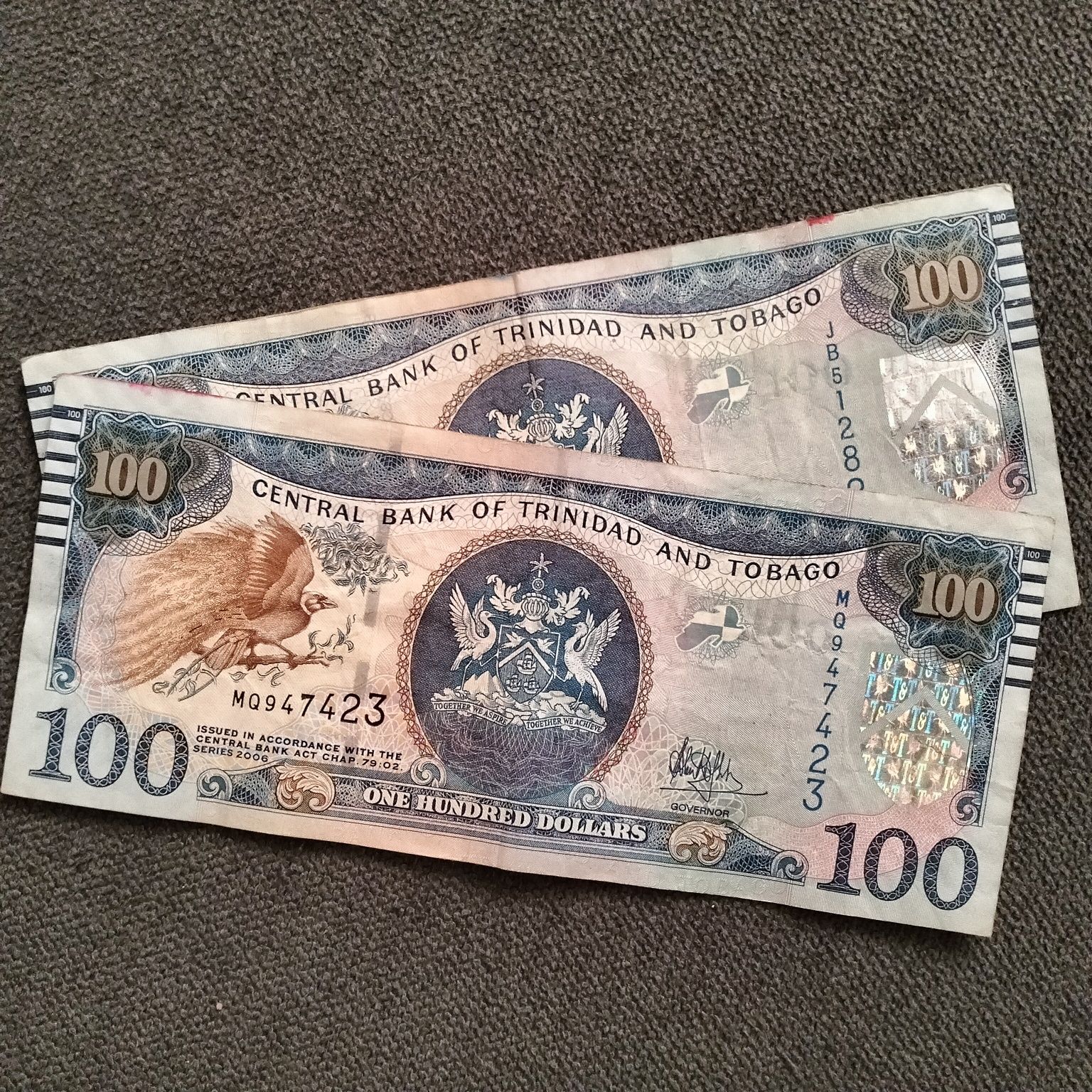 100 Dólares Trindade e Tobago