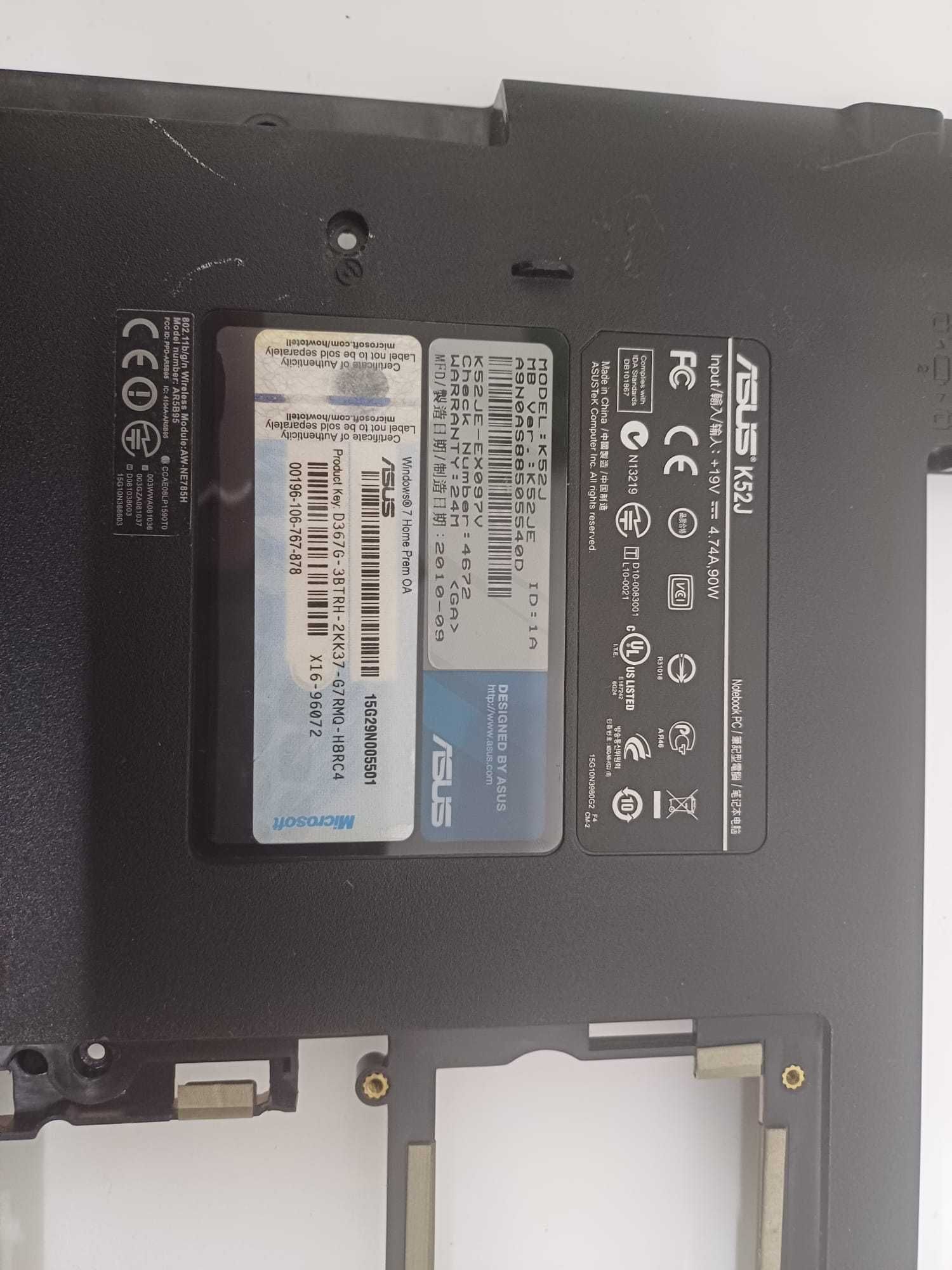 Dolna obudowa do laptopa ASUS K52J.