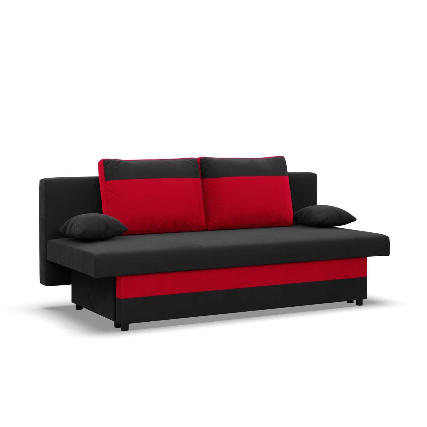 Kanapa z Funkcją Spania Sofa Rozkładana do Salonu Pokoju Pojemnik Nola