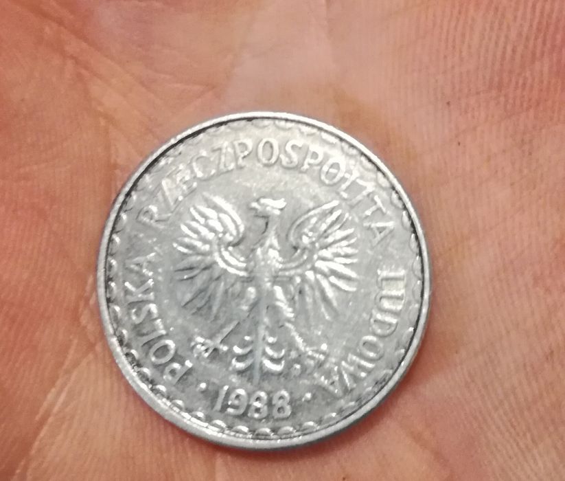 Moneta 1 zł rocznik 1988