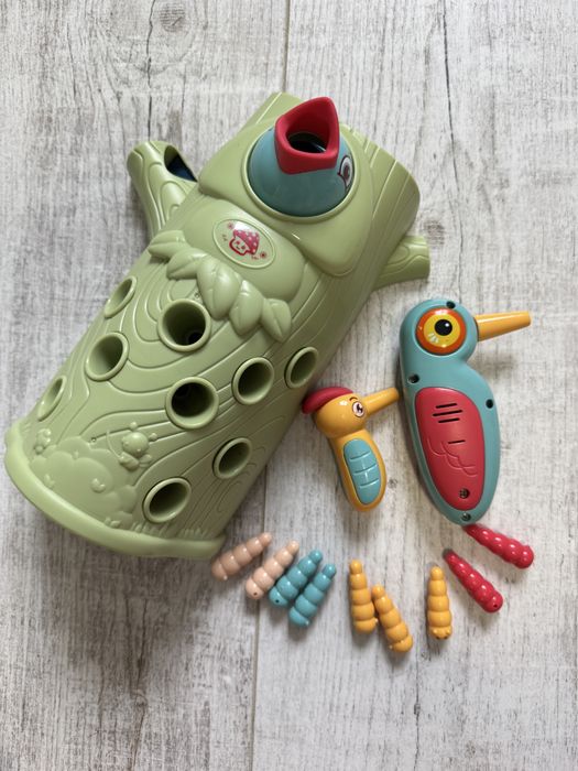 Нагодуй пташеня, магнітна розвиваюча гра, червʼячки