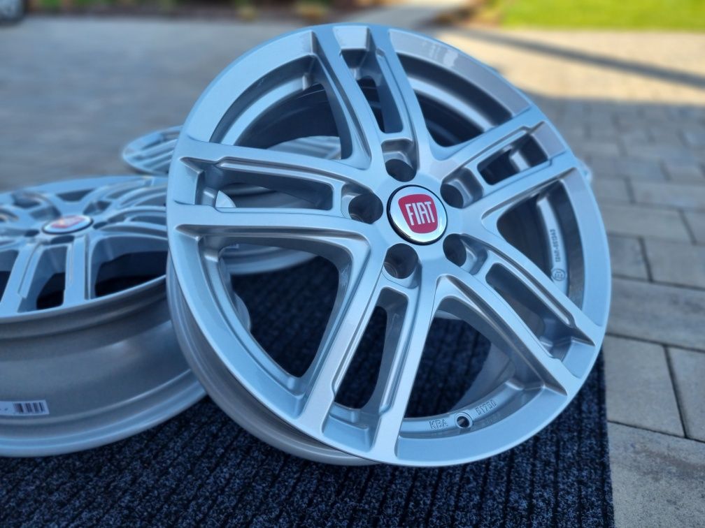 Fiat 16" Alufelgi nowe 5x98 Tipo Doblo 500 Pratico felgi alu srebrne