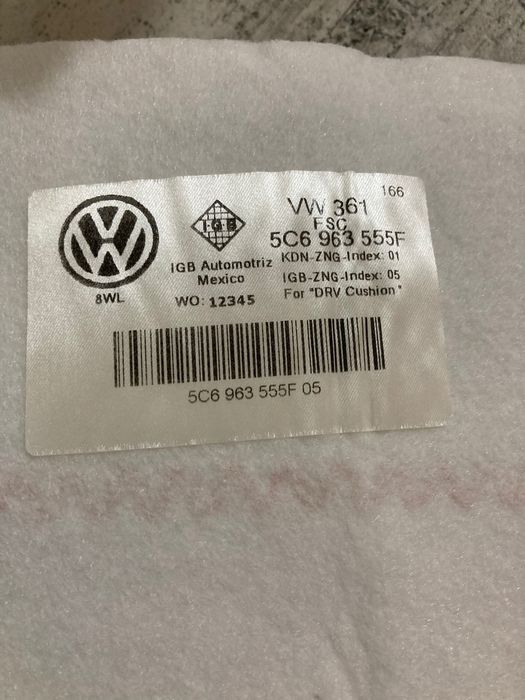 Подогрев сиденья volkswagen audi skoda Jetta 2012-18USA 5C6-963-555-F