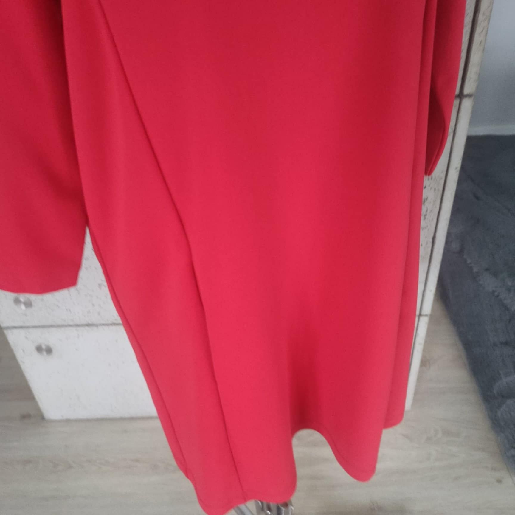 Czerwona tunika sukienka mohito s 36 ze stójką elegancka