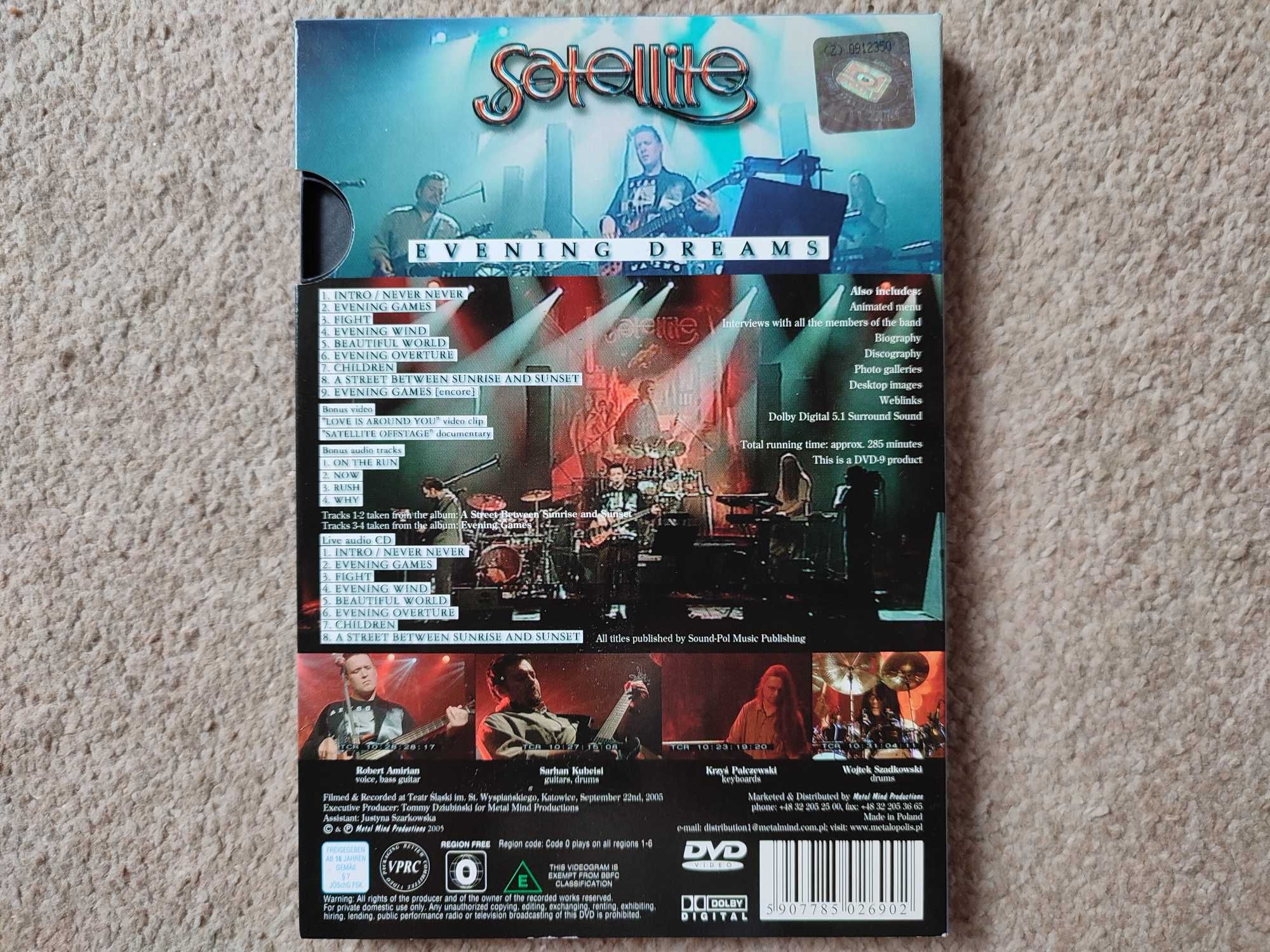 SATELLITE "Evening Dreams", DVD+CD płyty niemal jak nowe