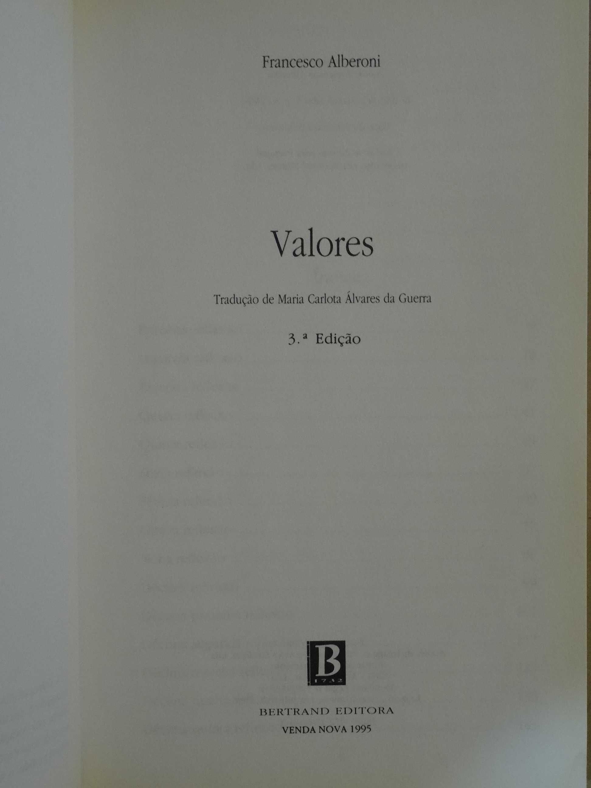 Valores de Francesco Alberoni