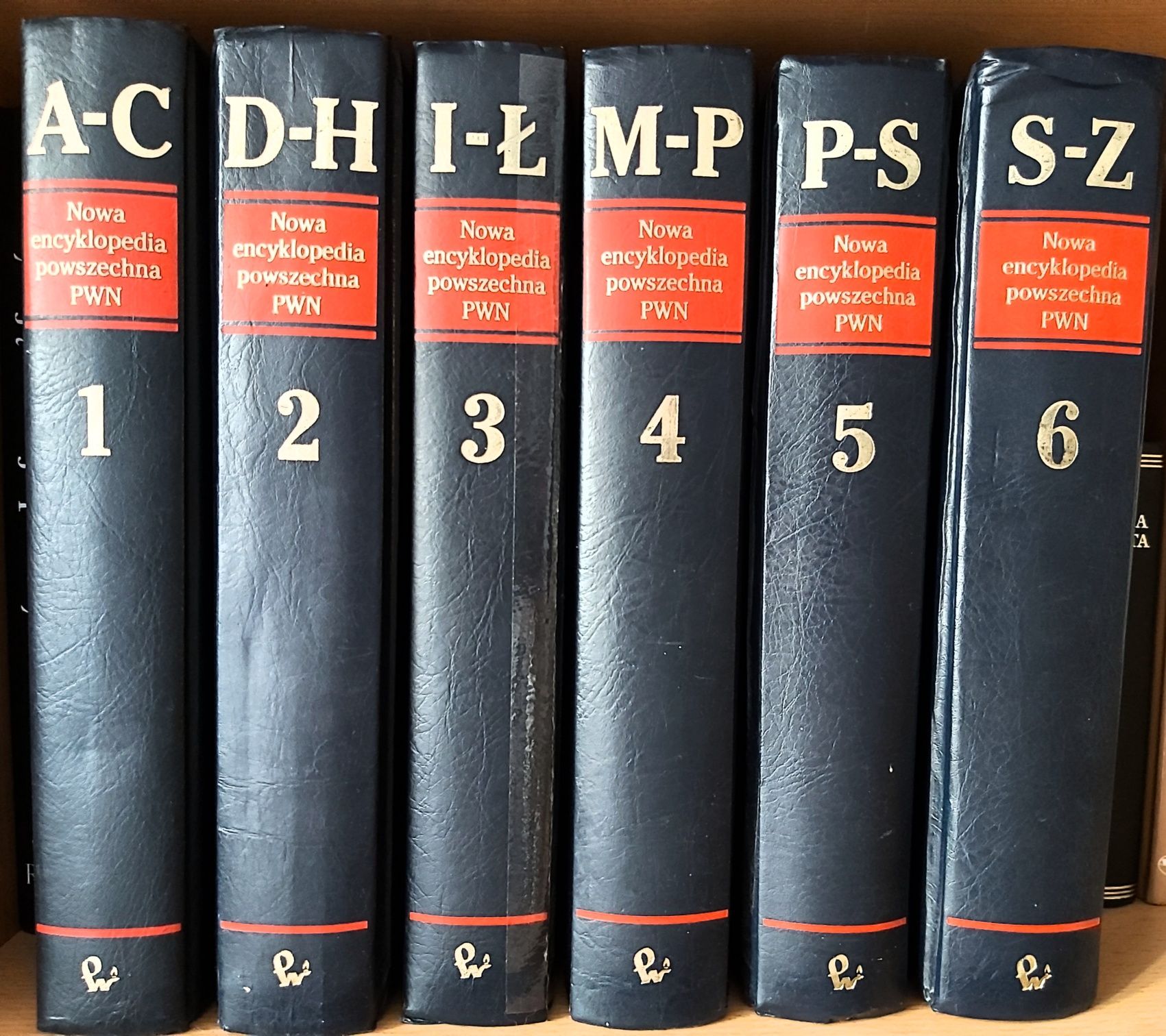 Zestaw encyklopedii od 1 do 6 tomu