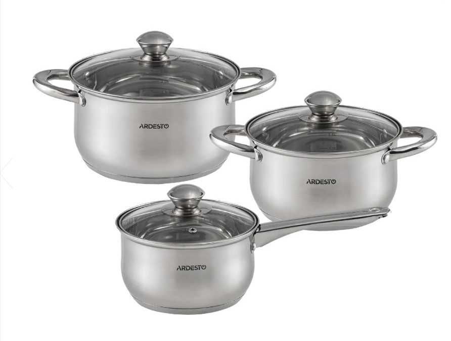 Ковш Кастрюли Набор посуды Ardesto Gemini Gourmet AR1906PS, 6 пр/ нерж