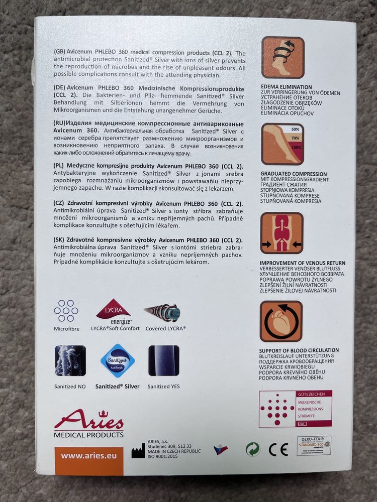Rajstopy przeciwżylakowe Aries Avicenum 360