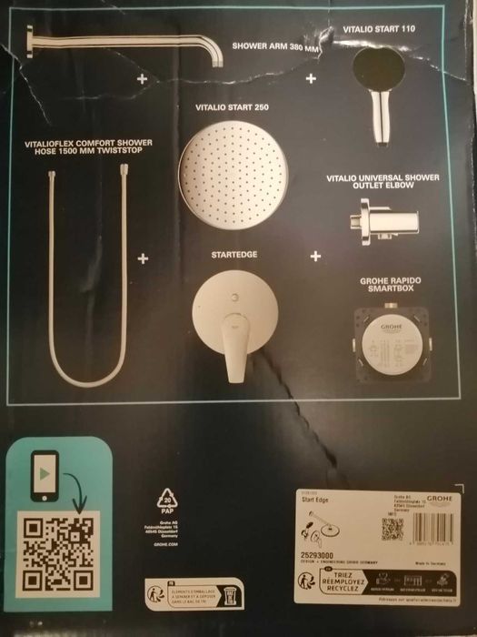 zestaw prysznicowy podtynkowy grohe