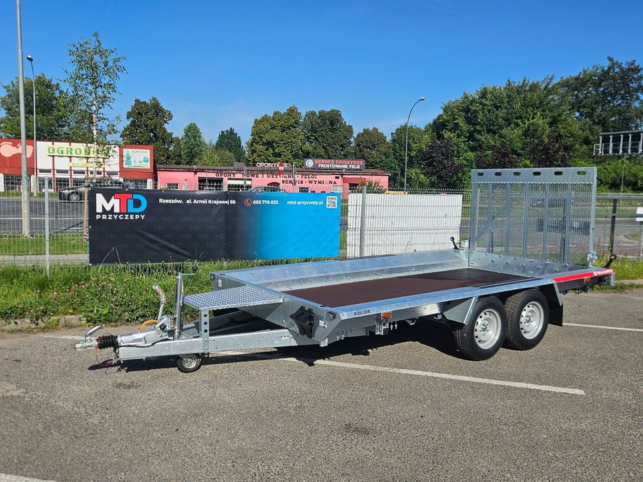 TEMARED BUILDER 3 4018 S 2 oś  przyczepa pod minikoparkę laweta 2 osiowa 400 x 180 DMC: 3500 KG HIT