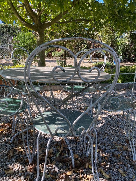 Conjunto Mesa de Jardim Vintage - Anos 20