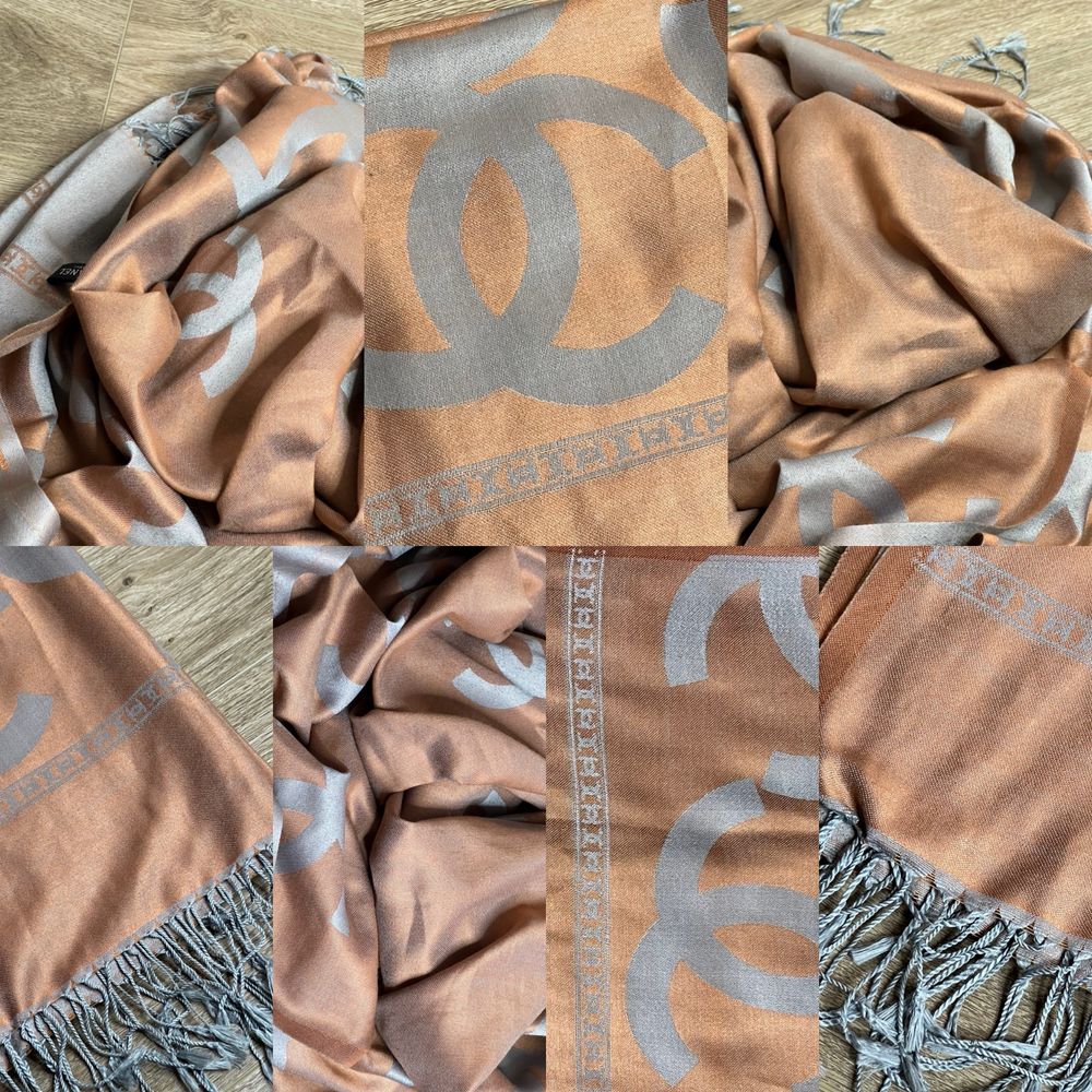 Продам БОМБЕЗНИЙ шарф Chanel Silk Scarf Monogram