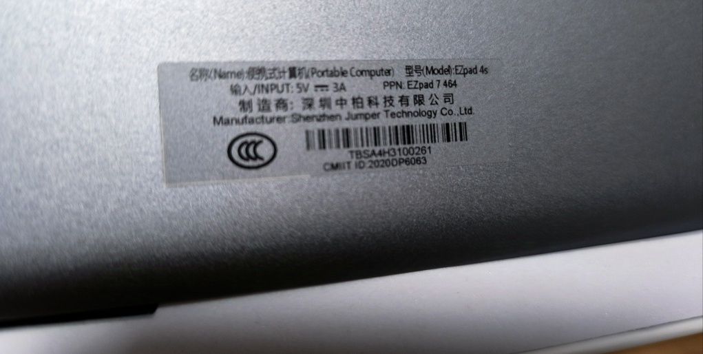 Tablet PC Win 10 Pro Jumper EZpad 7 10.1 cala 64GB/4GB RAM