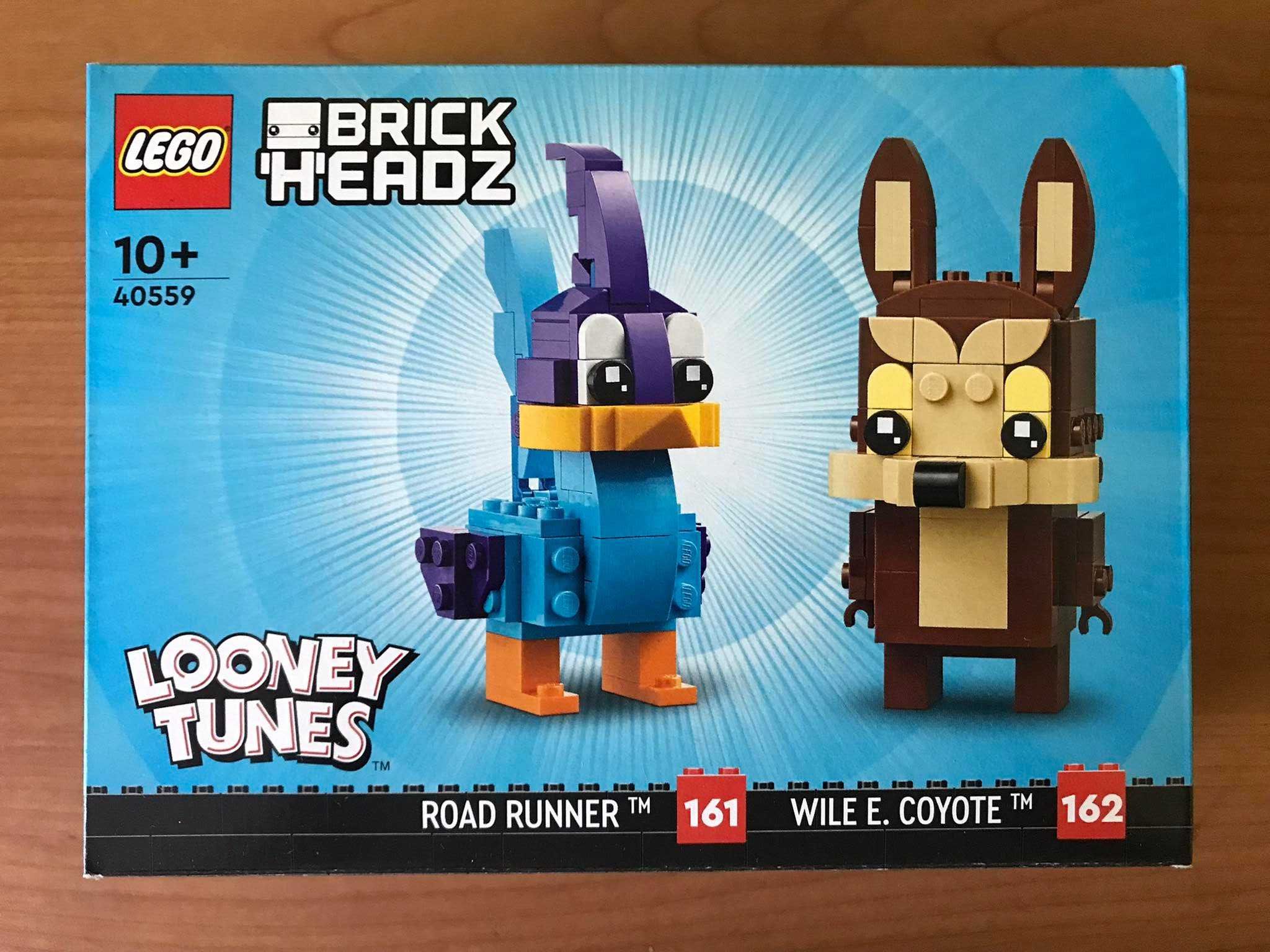 Lego 40559 BrickHeadz - Struś Pędziwiatr i Wiluś E. Kojot