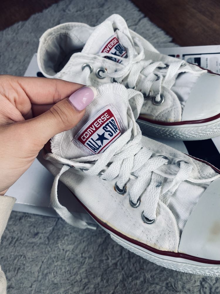 Trampki converse all star białe klasyczne buty sportowe 37 napis logo