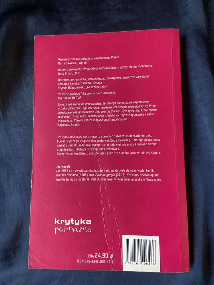 Stosunek seksualny nie istnieje Jaś Kapela