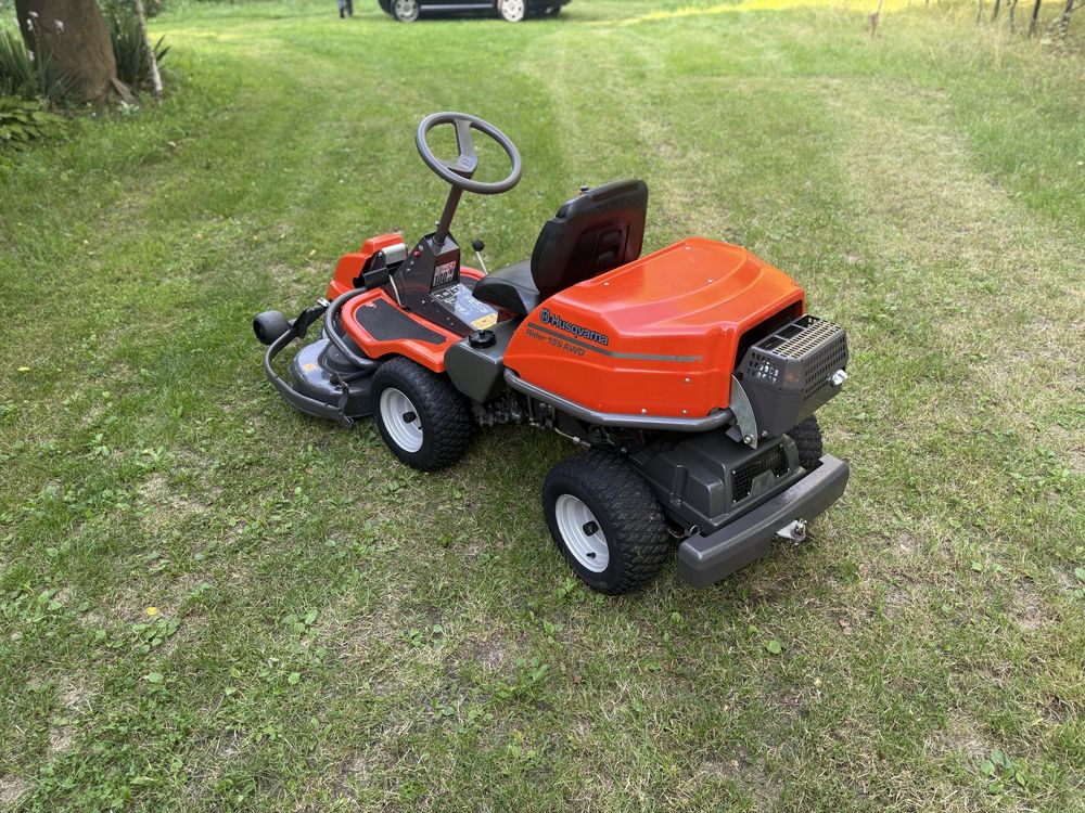 Kosiarka traktorek Husqvarna Rider 155 AWD 4X4 mulczer pompa oleju