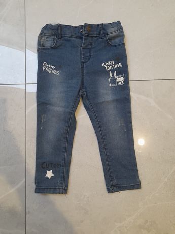 Spodnie jeansowe dla dziewczynki 92