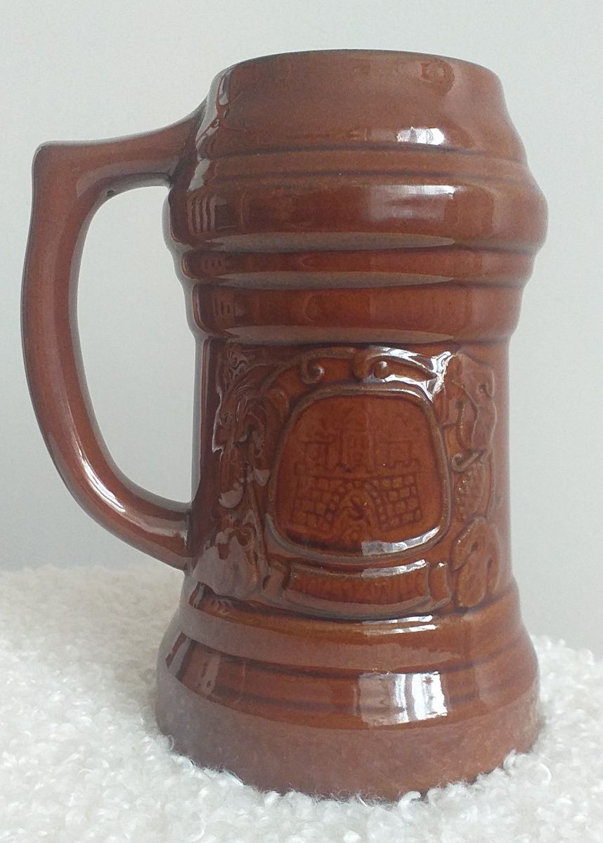 Kufel ceramiczny herb Bolesławca