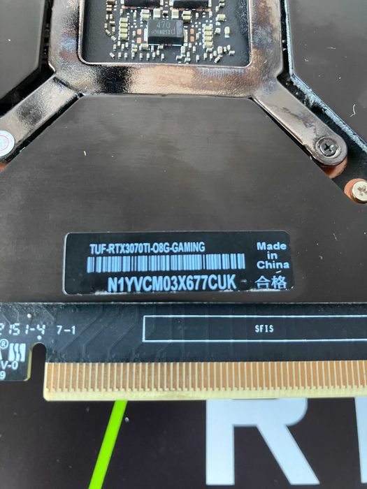 Asus RTX 3070 Ti TUF Gaming OC 8 GB