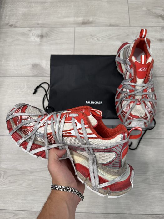 кроссовки Balenciaga 3XL Extreme Laced Red Sneakers 42 43