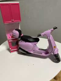 Мотоцикл та кухня для Барбі. Mattel