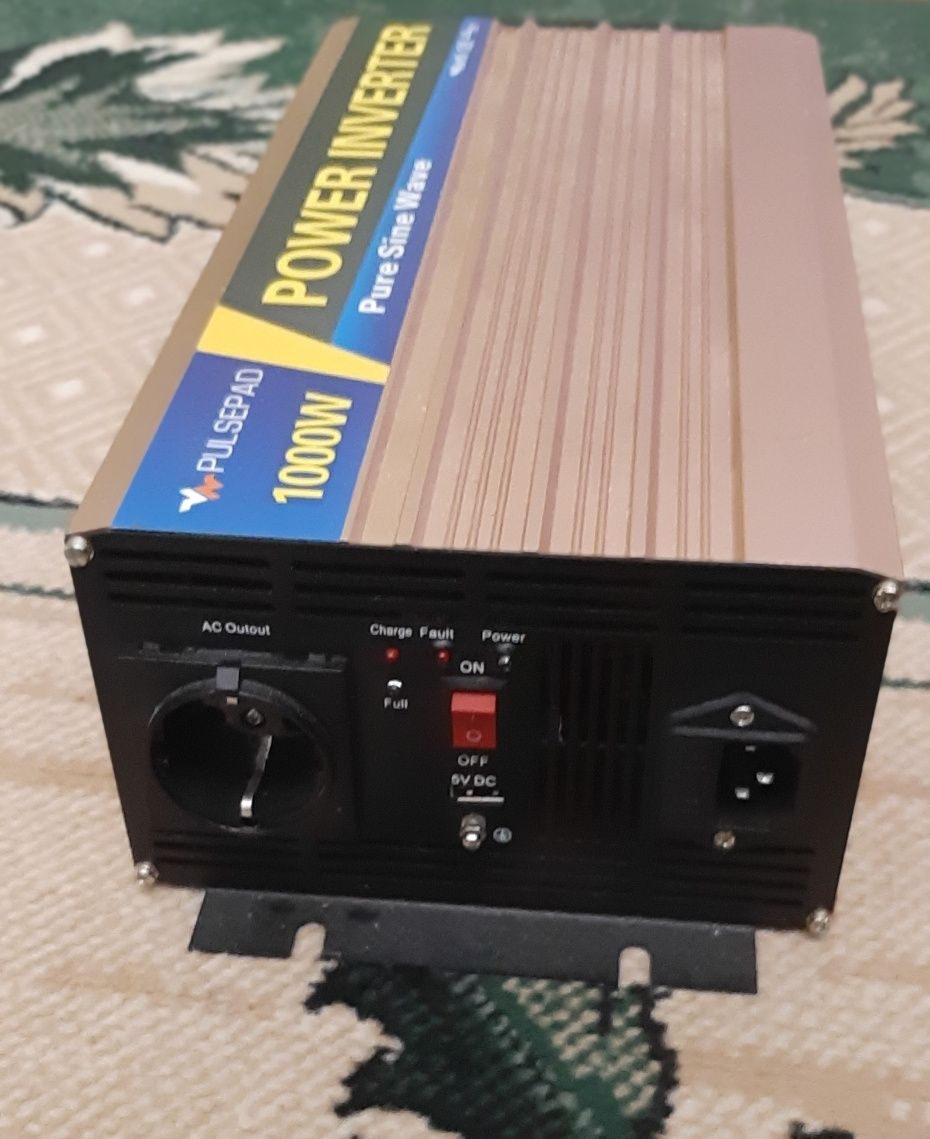 Інвертор Pulsepad PSWCH-1000 12 V 1000 W PURE SINE WAVE +Зарядний прис