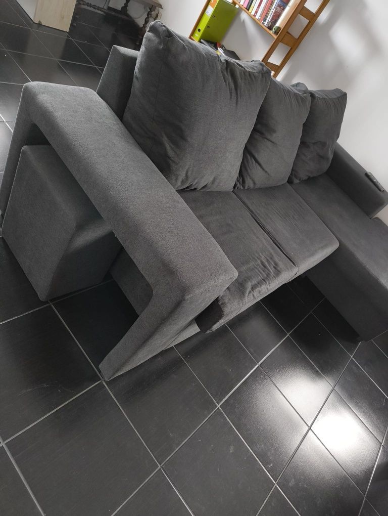 Sofá chaise longue 3 lugares