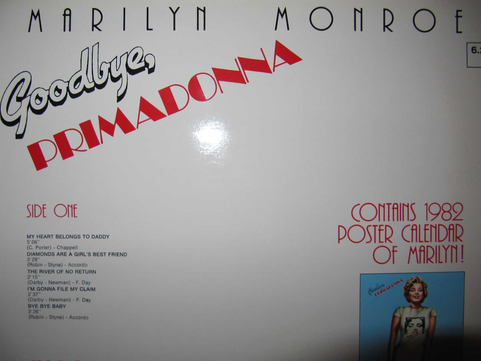 Виниловый Альбом MARILYN MONROE -Goodbye Primadonna- 1981