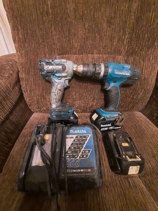 Zestaw wkrętarka DPH 453 i klucz udarowy DTW 281 Makita