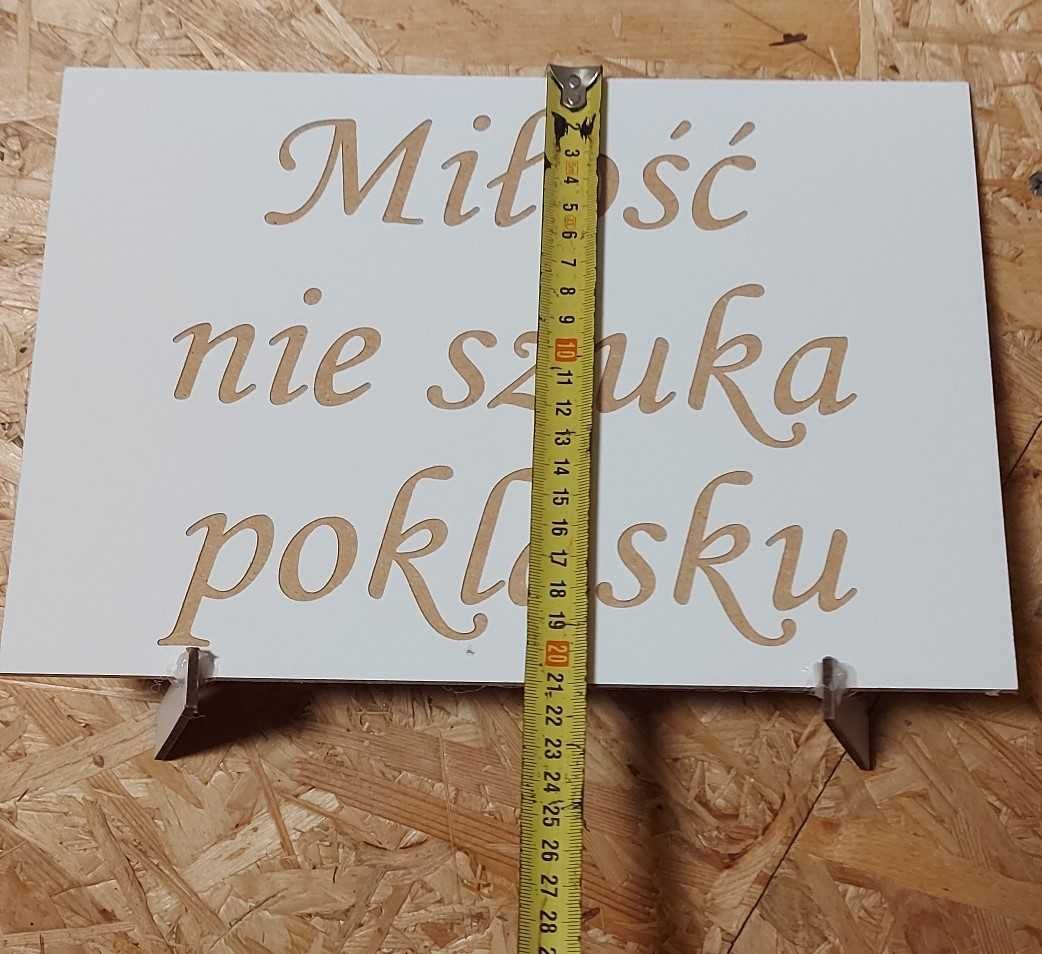 Cytaty na deskach Hymn do Miłości, na uroczystości, ślub, rocznica