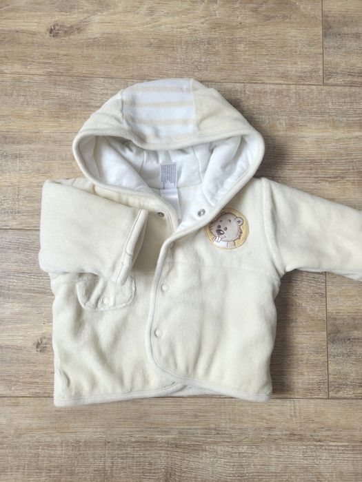 Bluza niemowlęca na napy, gruba ciepła 56