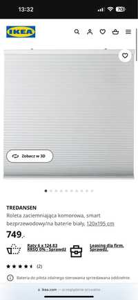 Tredansen ikea roleta 120x195 elektryczna bezprzewodowa