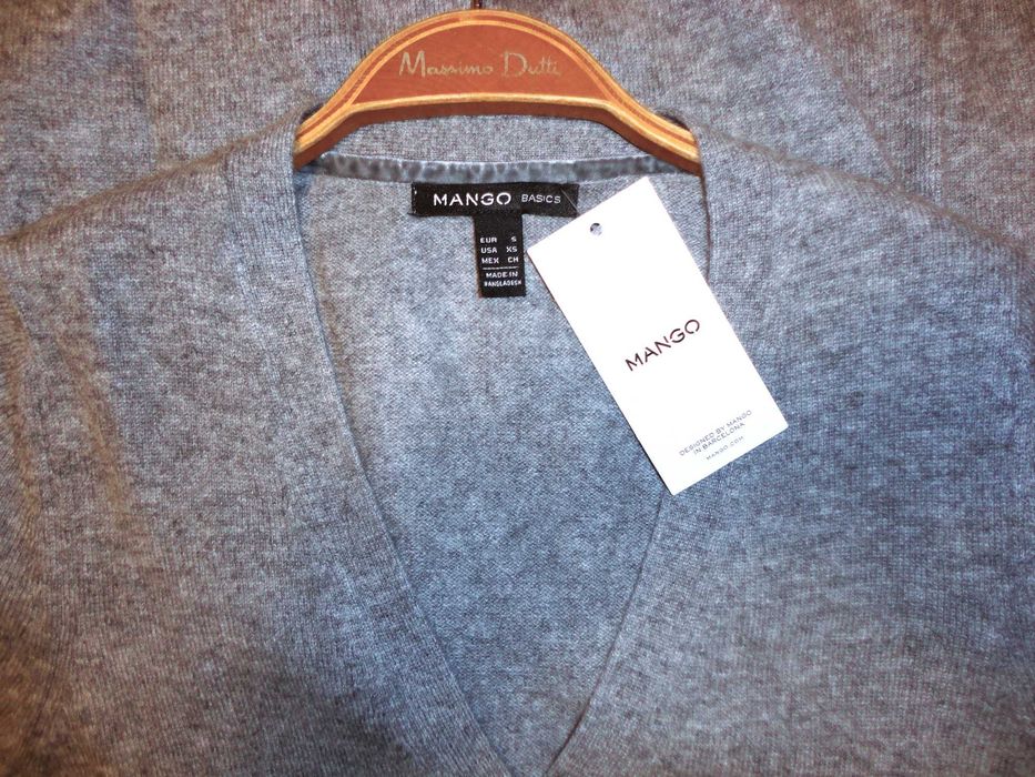 Casaco 100% caxemira Cinzento mesclado Mango