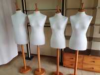 Manequins+Estante de parede (2 módulos)+ balcão caixa+ expositor
