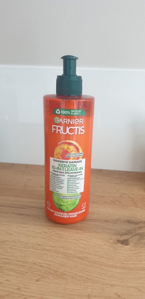 Garnier fructis płynna keratyna krem bez spłukiwania