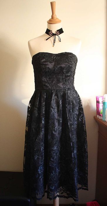 Vestido Cai Cai de Renda Preto - Hearts & Roses