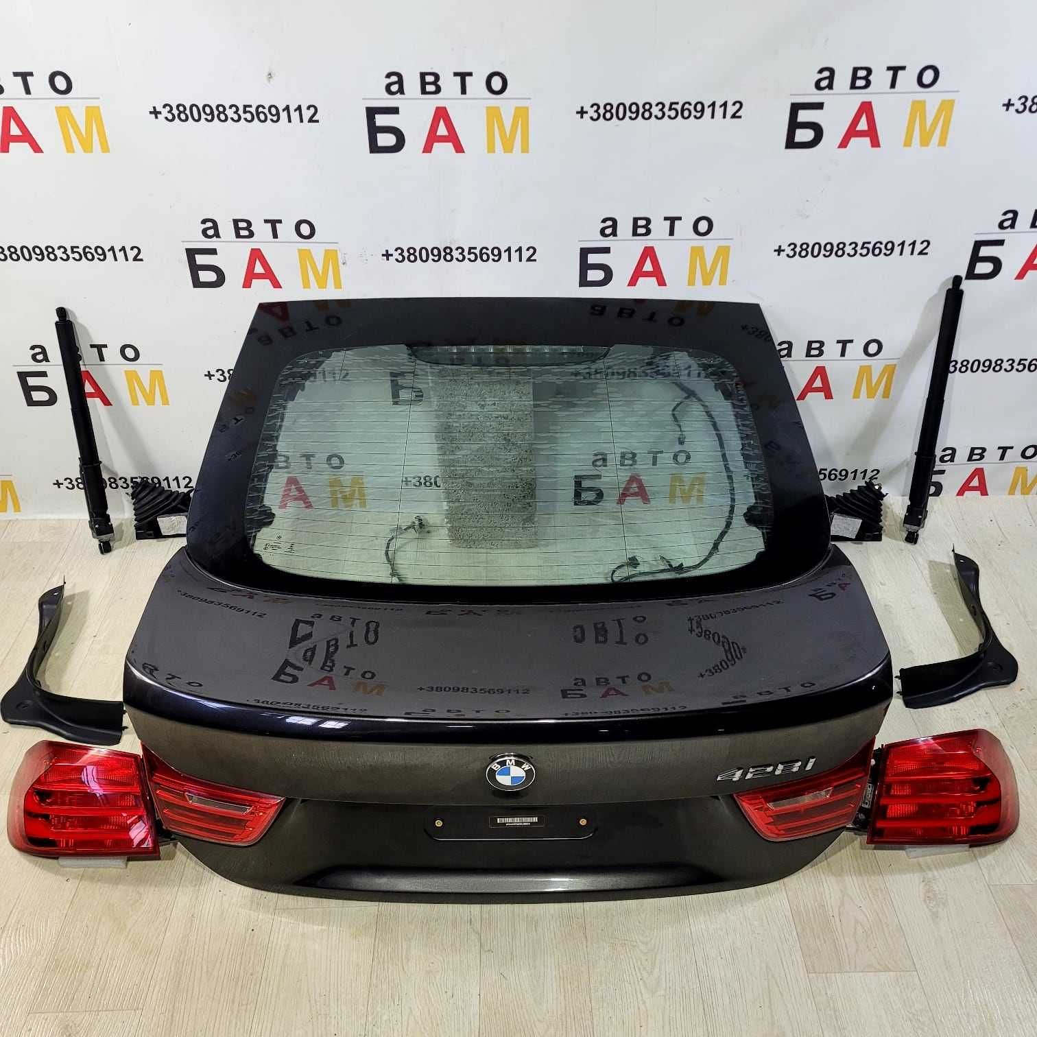 BMW 4 F36 Крышка багажника Багажнік Ляда Фонарі Жабо Амортизатор