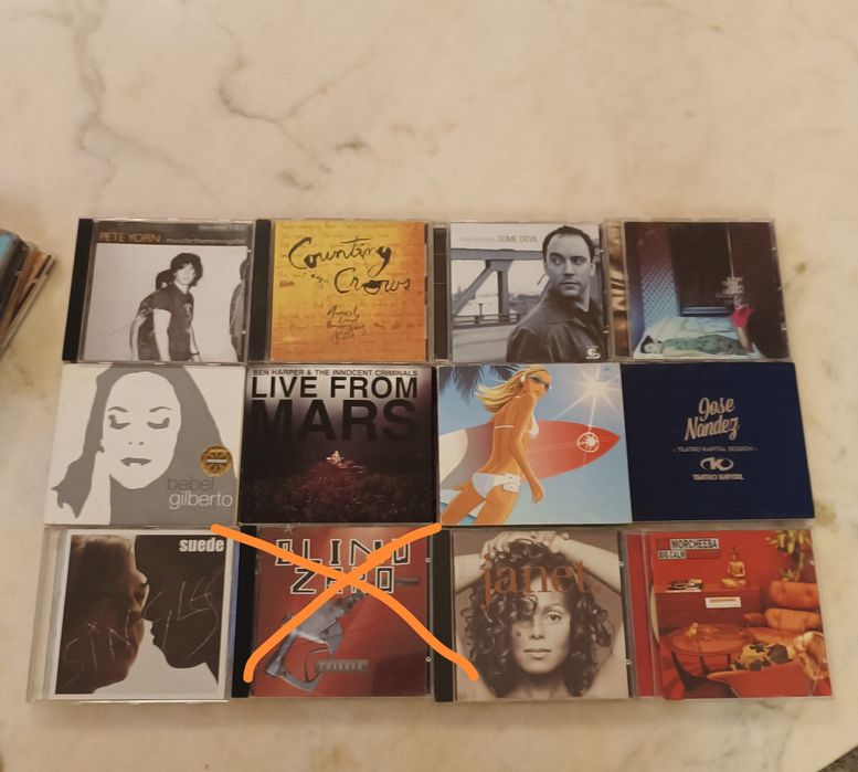 12 CDs incl Dave Matthews, Ben Harper, Counting Crows, etc