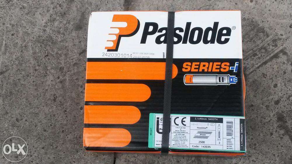 Gwoździe do gwoździarki Paslode 3,1x90 2500szt oryginał faktura