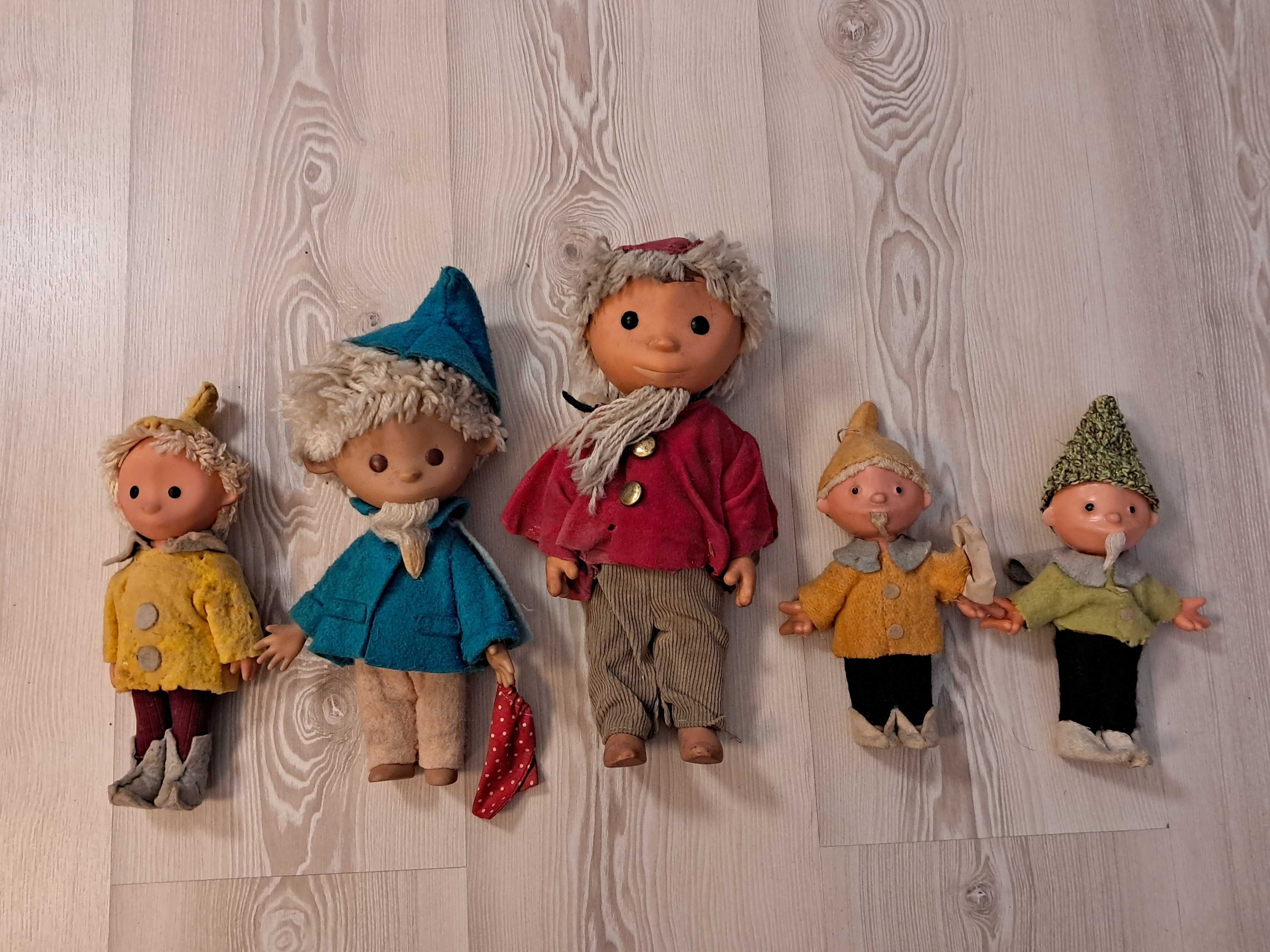 6 starych maskotek Piaskowy Dziadek - Sandmann DDR