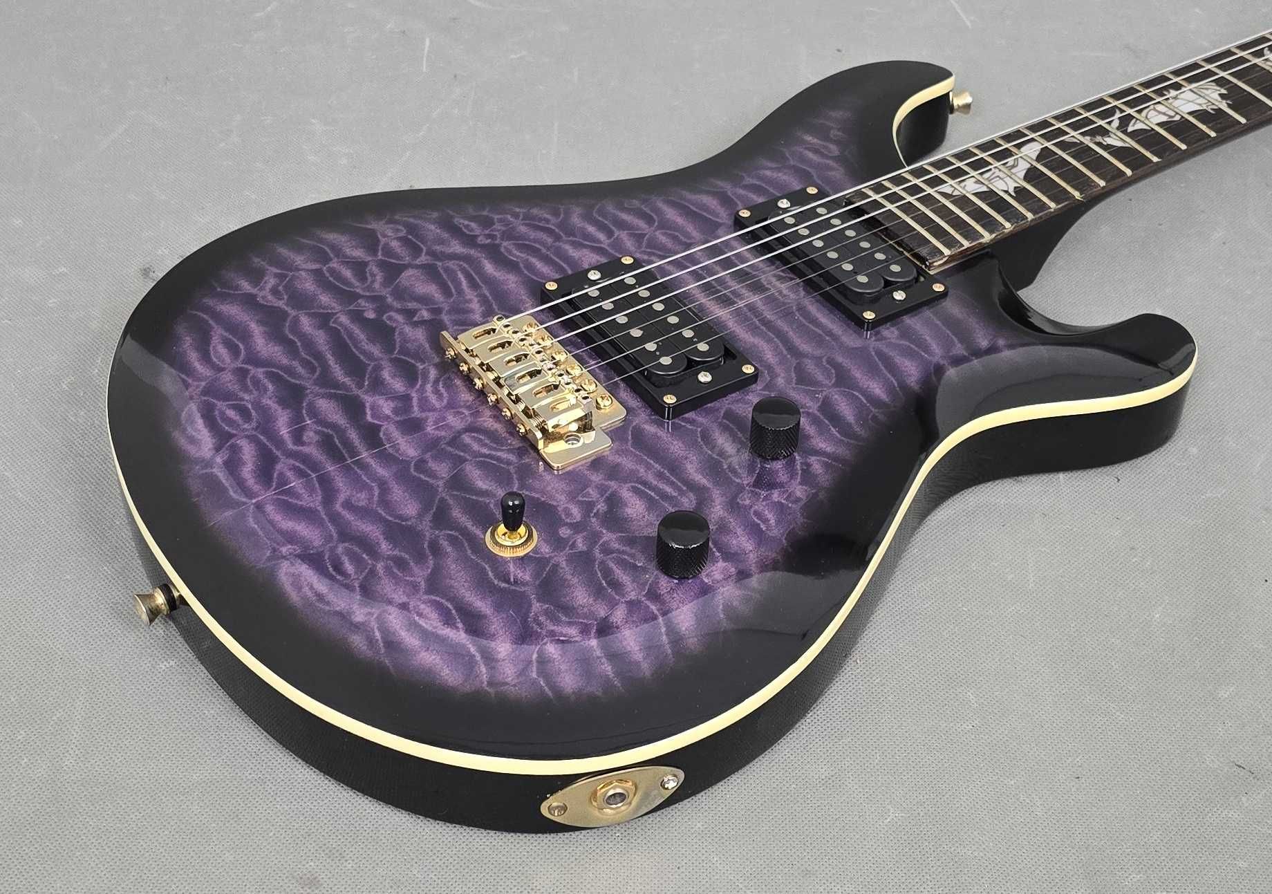 PRS SE Paul Allender Purple Burst Gitara. Chińska Bardzo Dobra Kopia