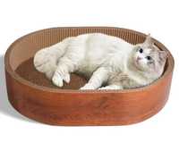 Drapak dla kota z tektury falistej i włókna drzewnego łóżko