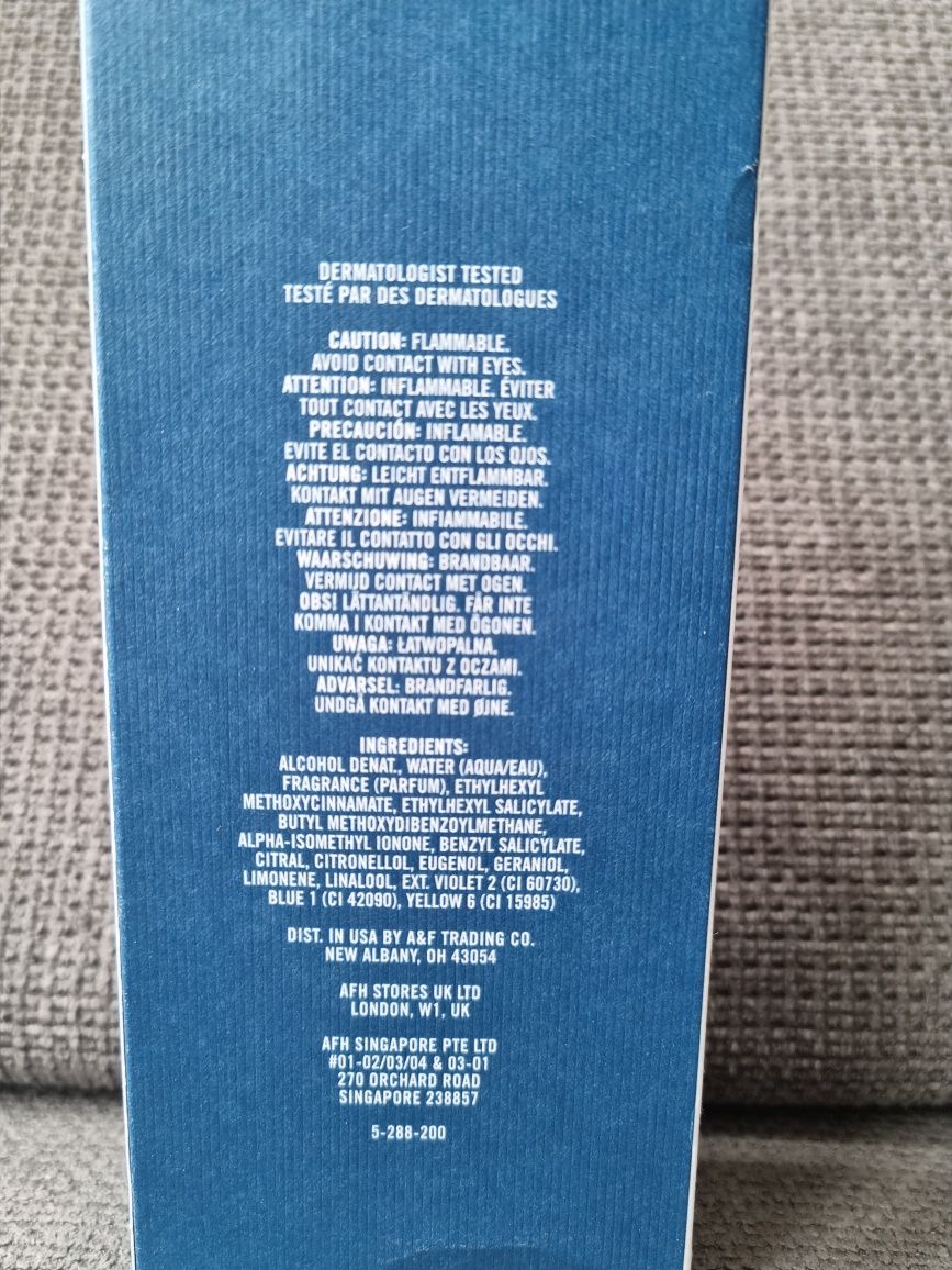 Abercrombie & Fitch Fierce Blue 100 ml woda toaletowa kolońska orygina