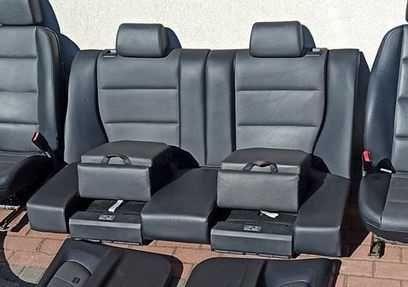 Kanapa Kindersitze czarna skóra Oregon BMW E36 Compact IDEALNA RARYTAS