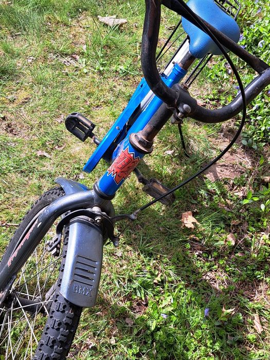 Chłopięcy rower niebieski, koła rozmiar 20