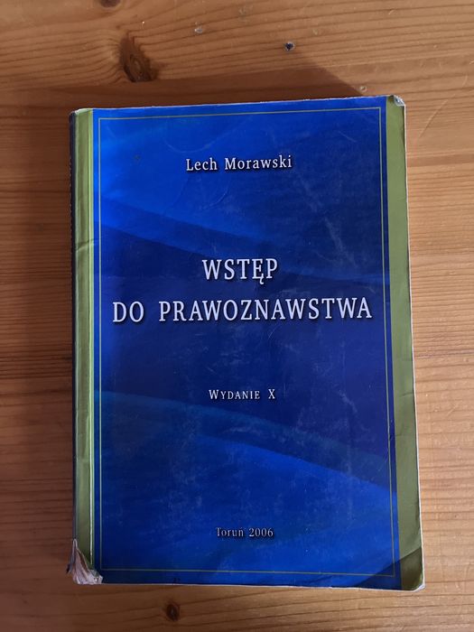 Wstęp do prawoznawstwa. Lech Morawski